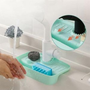 Protection Anti-Éclaboussures Évier Acrylique – Motif Chiot Bleu Mignon, Barrière D’Eau Réutilisable Cuisine & Salle De Bain