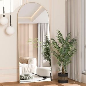 MICLEANCRO Miroir Mural Irrégulier, 50 X 119 Cm, Miroir Asymétrique Décoratif Pour Salon, Chambre à Coucher, Salle De Bain, Entrée