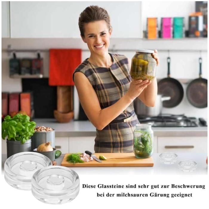 Lot de 4 poids de fermentation en verre de fermentation,poids en verre — free download