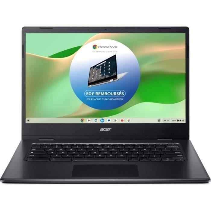 PC Portable Acer - Chromebook CBOA314-1H-C286 - Chrome OS - 14 FHD - Intel Celeron N4500 - RAM 4Go - 128 Go eMMC - AZERTY