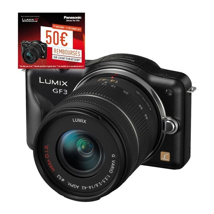 PANASONIC GF3 14-42mm noir - Cdiscount Appareil Photo