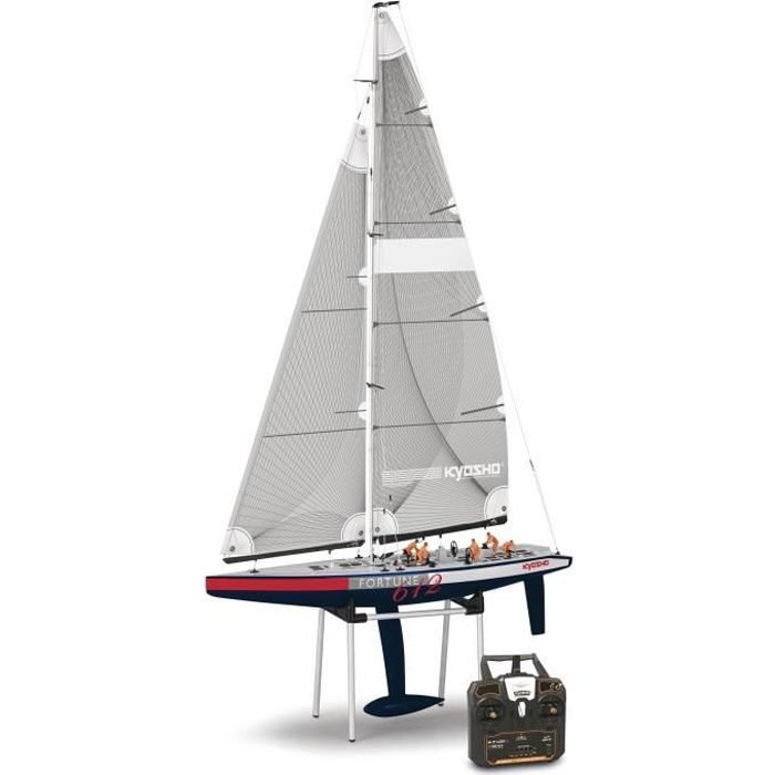 Bateau t l command KYOSHO Fortune 612 III Readyset Voilier de l America Cup 2000