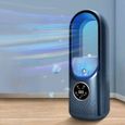 Ventilateur sans pale bleu avec brumisation, mini climatiseur portable USB, 6 vitesses, minuterie silencieuse po CLIMATISEUR MOBILE