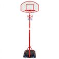 Infantastic® Panier de Basket - Extérieur/Intérieur, Réglable 148-200cm, Ballon&Pompe à l'Air - Panneau de Basket sur Pied, Enfant-0