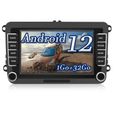 AWESAFE Autoradio Android 12 pour Golf 5 6 VW Passat Polo Seat Skoda avec 7’’ écran Tactile GPS Bluetooth WiFi[1Go+32Go]-0