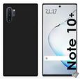 Coque silicone gel fine pour Samsung Galaxy Note 10+ Plus + film ecran - NOIR-0
