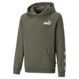 Sweatshirt à capuche enfant Puma Essential Tape - green moss-0