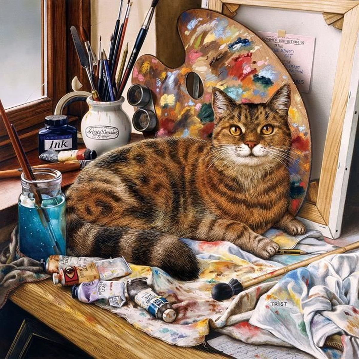 Puzzle 1000 Pieces Leonardo Le Chat Peintre Aille Unique Coloris Unique Achat Vente Puzzle Cdiscount Puzzle 1000 Pieces Leonardo Le Chat Peintre Aille Unique Coloris Unique Achat Vente Puzzle Cdiscount