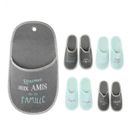 Porte-chaussons - AC-Déco - 4 paires - Polyester - Gris - Intérieur