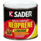 Colle contact néoprène liquide - SADER - 500 ml - Application facile au pinceau - Collage super puissant - Rouge
