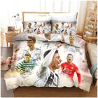 BRAND Housse de Couette Ronaldo - Football Star CR7 - Microfibre - Halloween Cadeau - 140x200cm