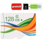 GAAK Carte Mémoire Micro SD - V03 - 128 Go - Classe 10 - Adaptateur SD - Lecteur de cartes