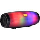 KREKCO Enceinte Bluetooth Portable - Autonomie 9H - Haut-parleur sans fil bluetooth stéréo 1200MAh avec lumière IPX6 etanche-noir