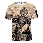 ZHUODIKE T-Shirt 3D Anime One Piece Imprimé Luffy Zoro Ace Tee à Manches Courtes Fantaisie pour Garçon et Homme