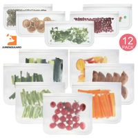 Sac de conservation des aliments, stockage des aliments pour réfrigérateur, sac de conservation, sac de légumes, 12 pièces