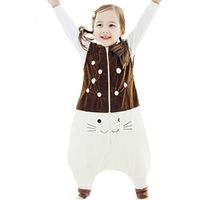 Bébé Unisexe Combinaison Sac de Couchage - Bébé Hiver Chaud Pyjama Cartoon Taille S - Age Adapté 1-6 ans，B