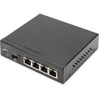 DIGITUS Commutateur réseau 4 ports Gigabit,1 port SFP Uplink