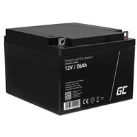 GreenCell® Rechargeable Batterie AGM 12V 26Ah accumulateur au Gel Plomb Cycles sans Entretien VRLA Battery étanche