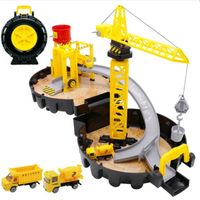 HUIXIN®Ensemble de véhicules de chantier jouets pour enfants