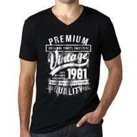 Homme T-Shirt Col V Pièces D'Origine (Pour La Plupart) Vieillies À La Perfection 1981 – Original Parts (Mostly) Aged To Perfection
