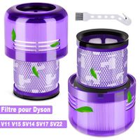 2Pcs Filtre pour Dyson V11 V15 Séries, Filtre dyson v11 Absolute Brosse Dyson SV14 Absolute Animal Fluffy etc