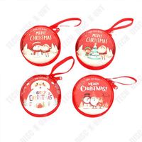 TD® 4 petits cadeaux de Noël, porte-monnaie de Noël, centres commerciaux d'hôtels, cadeaux pour enfants, pendentifs d'arbre de Noël