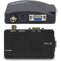 Yosoo CCTV Camera BNC Composite S-Video vers VGA Adaptateur convertisseur en vers PC VGA LCD Out