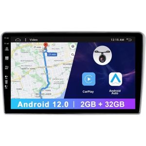 AUTORADIO Autoradio 9 Pouces Android 12 pour Toyota Avensis 2002-2008 Prend en Charge GPS Navi, Bluetooth autoradio.[Z1697]