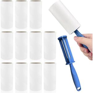 Jiehu Lot De 6 Rouleaux Anti-Poils Adhésifs – 90 Feuilles Diagonales Par Rouleau, Brosse à Peluches Ultra-Efficace
