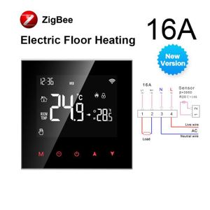 ÉMETTEUR - ACTIONNEUR  Zigbee N16A électrique-AVATTO-Tuya WiFi Smart Ther