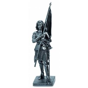 RE0269 FIGURINE STATUETTE REPRODUCTION JEANNE D ARC EN ARMURE FELIX CHARPENTIER