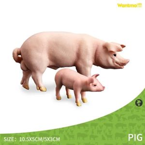 FIGURINE - PERSONNAGE Cochon - Figurines de Collection d'animaux sauvage