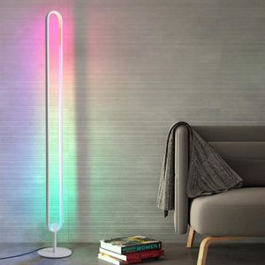 FREENN LED sans Scintillement avec T/él/écommande Lampadaire sur Pied Lampe Salon a Moderne Protection des Yeux Lampe de Lecture M/étal Luminosit/é Lampe de Sol,Noir,1