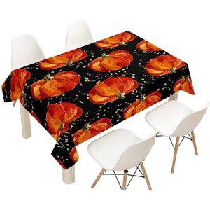 Nappes d'Halloween Nappe d'horreur d'Halloween Nappe de citrouille effrayante Nappe effrayante d'Halloween Nappe rectangulaire pour la décoration de fête d'Halloween en plein air 137 cm x 270 cm 