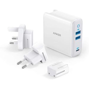 Anker PowerPort Atom III Slim Chargeur USB-C, 65 W 4 Ports PIQ 3.0 & GaN,  Alimentation avec entree USB-C 45 W pour MacBook, O - Cdiscount Téléphonie