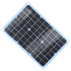 KIT PHOTOVOLTAIQUE EJ.life Chargeur solaire Kit de panneau solaire flexible Module photovoltaïque chargeur portable pour camping-car randonnée 20W