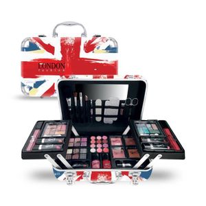 PALETTE DE MAQUILLAGE  Coffret cadeau coffret maquillage mallette de maquillage format valise collection London Fashion - 62pcs