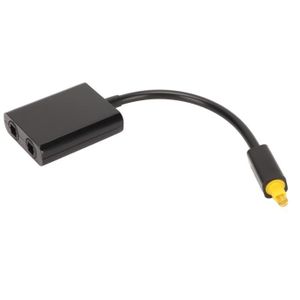 Docooler Répartiteur Optique de Fibre Numérique Toslink Adaptateur Audio 1  entrée / sortie Compatible pour Amplificateur CD DVD TV PS3 XBox360 avec 1