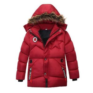 Manteau D'hiver Enfant Garçon - Doudoune Matelassée Avec Capuche Amovible - Coupe-vent Et Chaud - Taille 3-4 Ans à 12-13 Ans - 2