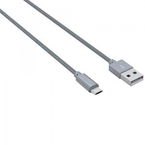 CÂBLE TÉLÉPHONE OuiSmart® Câble Rond Micro-USB Nylon Argent 1m Dat
