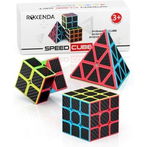 CUBE ÉVEIL ROXENDA Speed Cube Set, Cube de Vitesse 2X2 3X3 Py