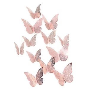Carte 3D LUXE fait main autocollants embellissements papillons roses verts un beige