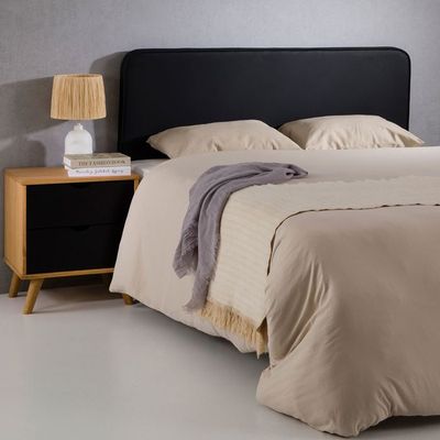 Tête De Lit MIRENN Rembourrée 140 Cm - Tissu Polyester Anti-bouloches - Design Moderne & Facile à Poser