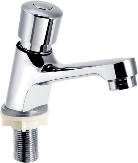 Robinet Lavabo Eau Froide, G1/2 Mitigeur Moderne Robinet ABS Plastic Froide Salle De Bain Finition Lave Main Seule Poignée Buse Plaquent Cuisine Repos Baignoire Tail Handle Au Maison Evier Accessoire