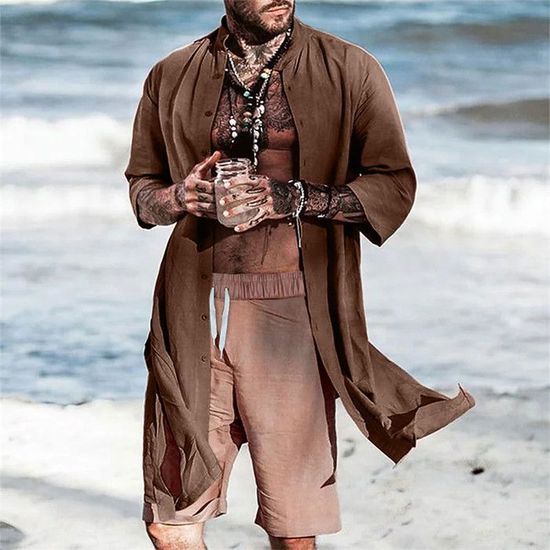 Pull De Noël Homme à Col Montant Velours - Manches Longues, Décontracté, Matière Polyester