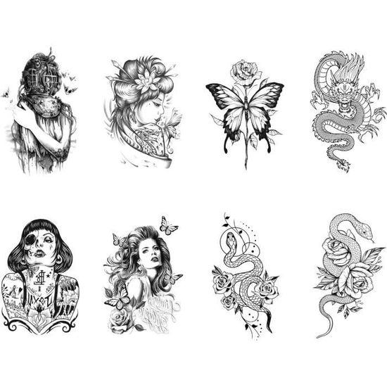 120 Tatouages Temporaires 3D Papillons Pour Femmes - Réalistes, Étanches, Faciles à Appliquer, Pour Fête, Plage, Anniversaire