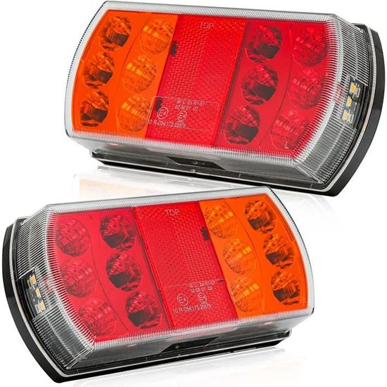 Feux Arrière De Remorques Led 1224V,Marque E 4Function 2Pcs Etanche