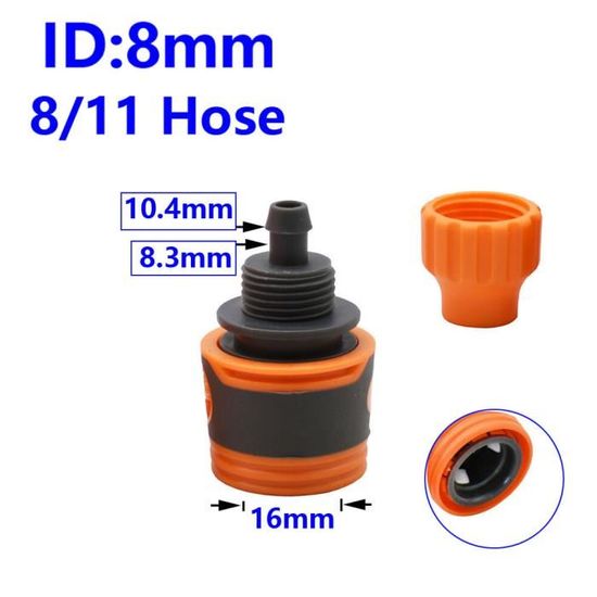 Raccord De Tuyau D'Arrosage 1/2" – Adaptateur PVC 12 Mm – Pour Réparation Ou Extension De Tuyau - 4