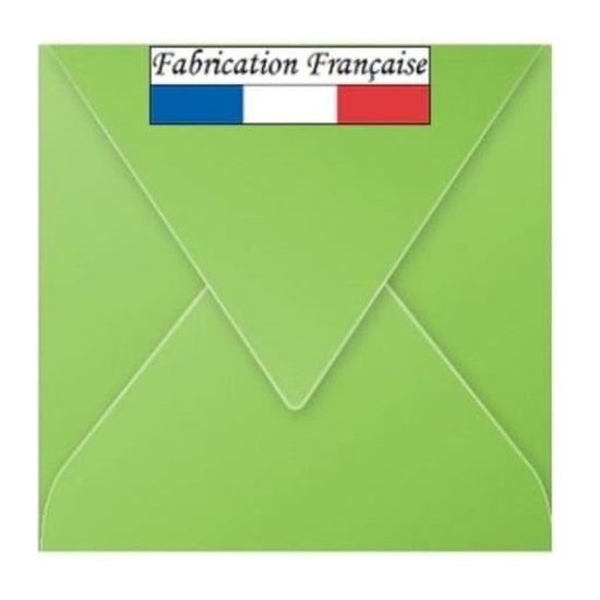 Enveloppe verte carrée 16.5cm (x20) REF/5543 - Cdiscount Beaux-Arts et  Loisirs créatifs