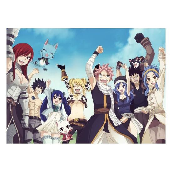Poster Affiche Fairy Tail Toujours Le Poing Lever(31x42cmB)